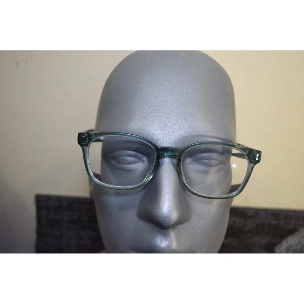 Warby Parker Hemmings WIDE 319 Eyeglasses 53 18 145 Clear Teal Auqa Blue Green